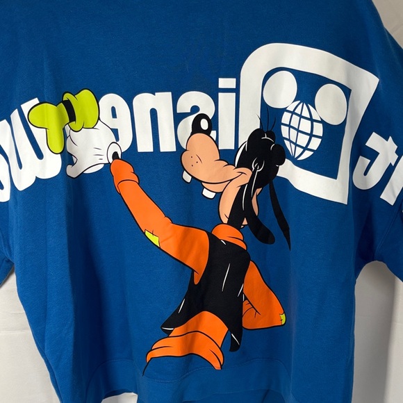 Disney Parks Retro 2024 Goofy Front To Back Crewneck Sweater Pullover Size XL - Picture 6 of 6